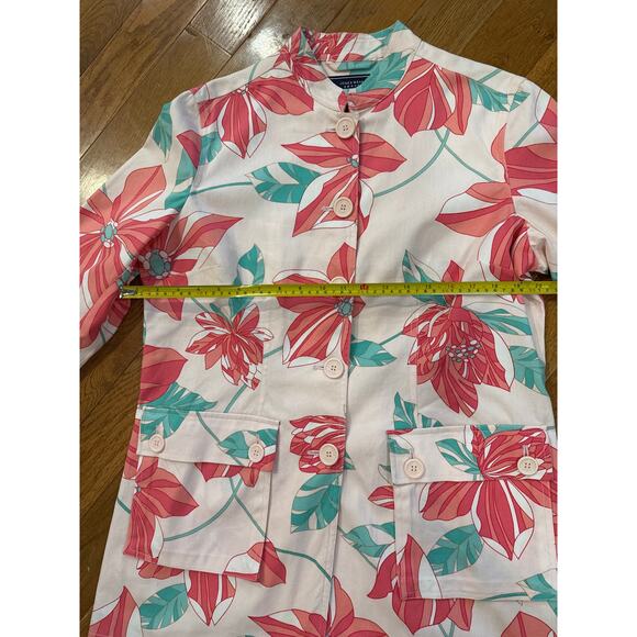 Jones Wear Sport Women's Floral Button Front Jacket - Picture 6 of 8